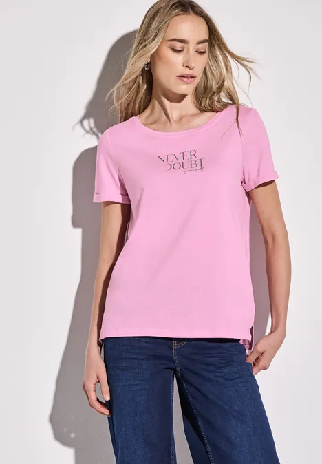 Shirt mit Frontprint wild rose