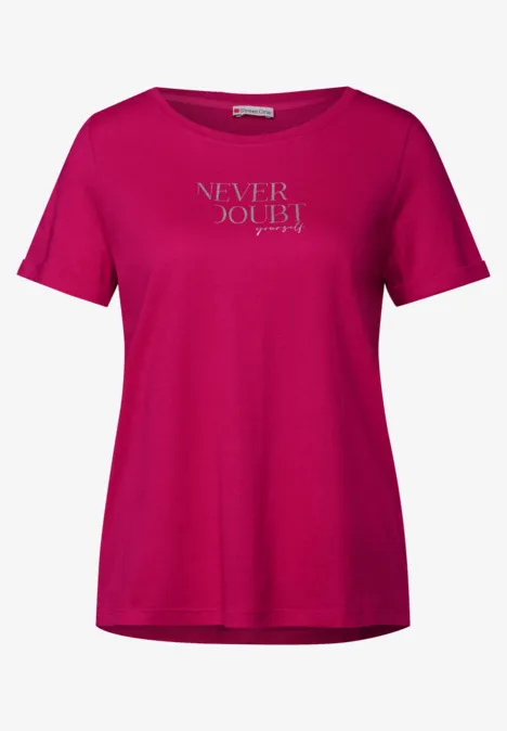 Shirt mit Frontprint juicy berry