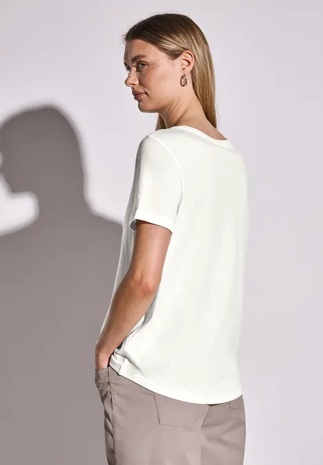 T-Shirt mit Print off white