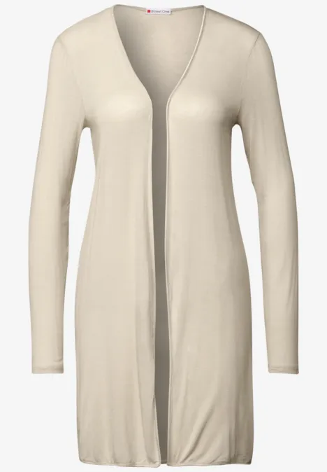 Offene Jacke moonstone sand
