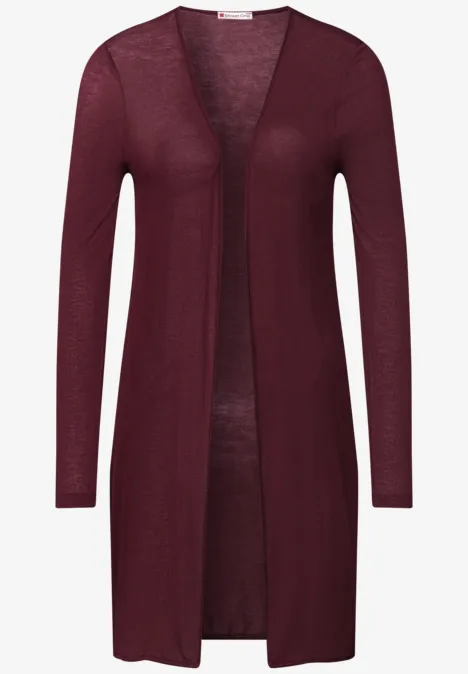 Offene Jacke dark cherry red