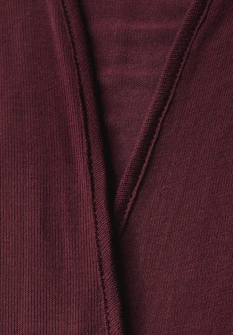 Offene Jacke dark cherry red