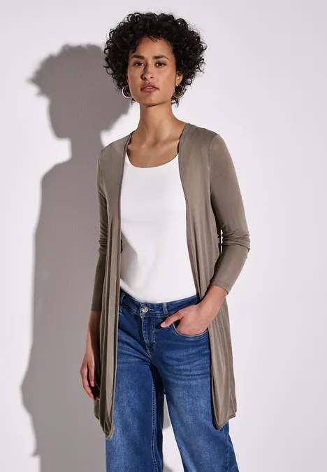 Offene Jacke stone brown