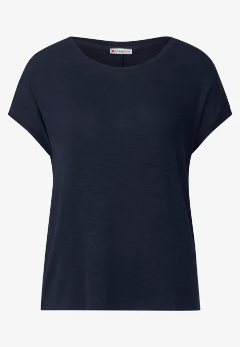 Strick-Look Shirt deep blue