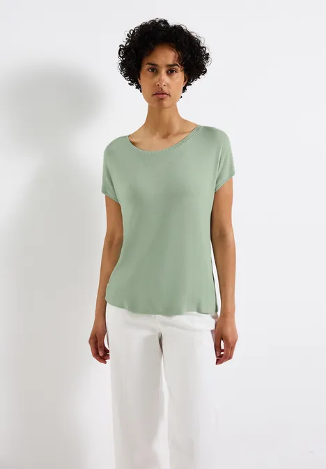 Strick-Look Shirt soft jade green