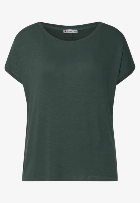 Strick-Look Shirt mid green