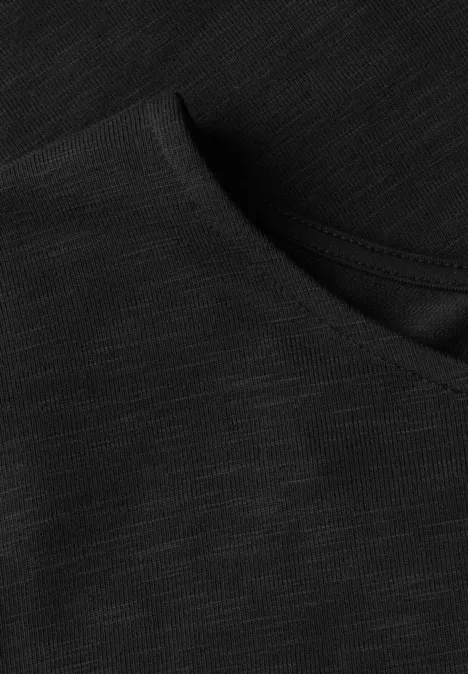 T-shirt avec détail de nœuds Black