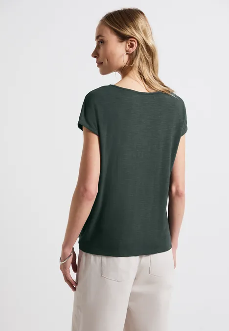 Shirt mit Knotendetail mid green