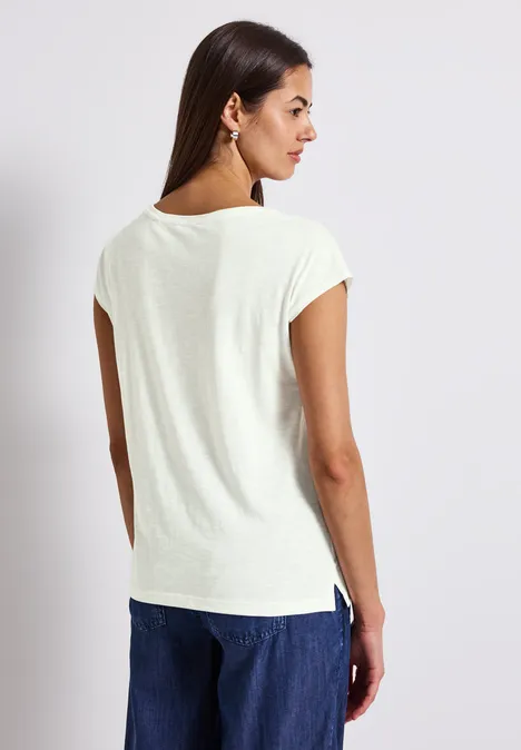 Shirt mit Dekotape off white
