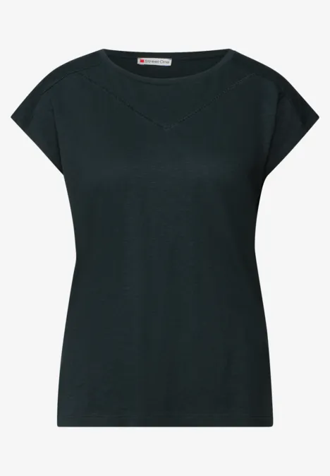 Shirt mit Dekotape pine grove green