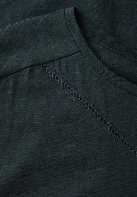 Shirt mit Dekotape pine grove green