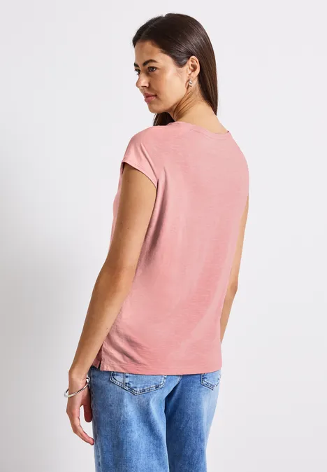 Shirt mit Dekotape blush peach