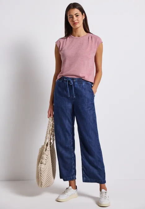 Leinen-Look Shirt blush peach