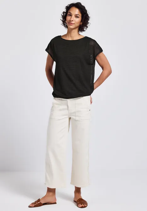 2-in-1 Mesh T-Shirt Black
