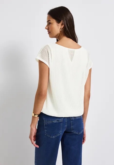 2-in-1 Mesh T-Shirt off white