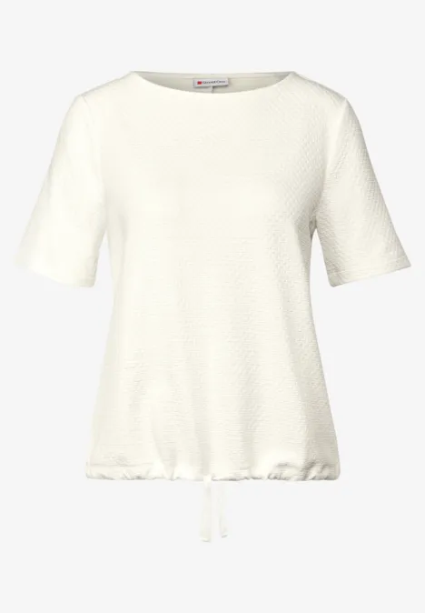 T-shirt doux et structuré off white