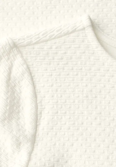 T-shirt doux et structuré off white