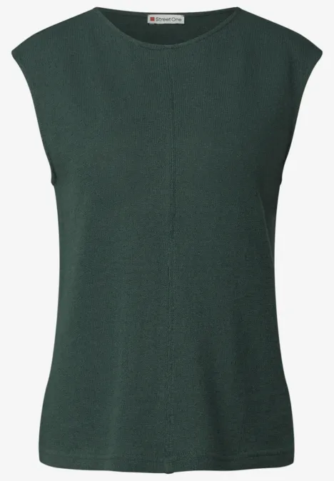 Top au look tricot mid green