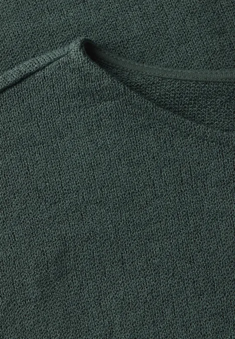 Top au look tricot mid green