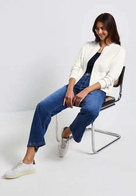 Veste courte avec poches off white