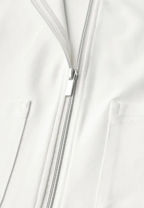 Veste courte avec poches off white