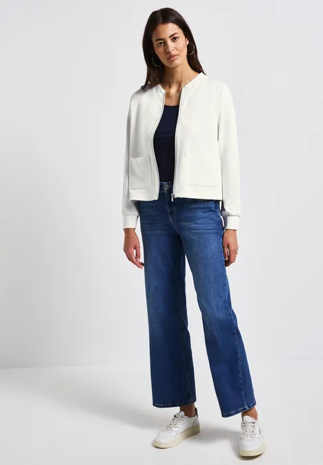 Veste courte avec poches off white