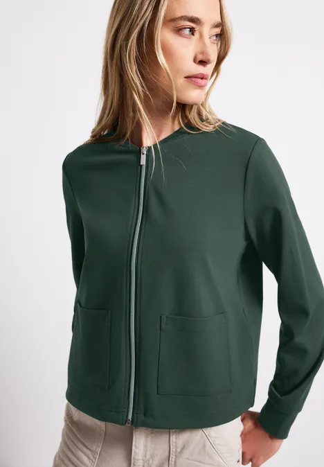 Kurze Jacke mit Taschen mid green Kurze Jacke mit Taschen mid green