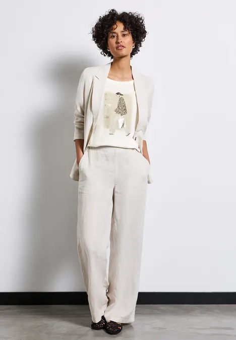 Softes Shirt mit Print off white