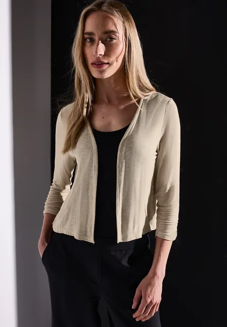 Offene Jacke coastal beige