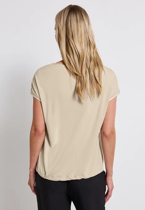 Shirt mit Tunnelzug coastal beige