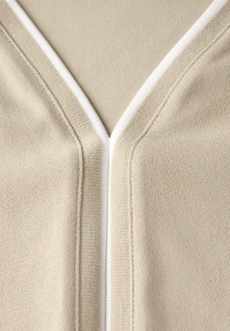 Shirt mit Tunnelzug coastal beige