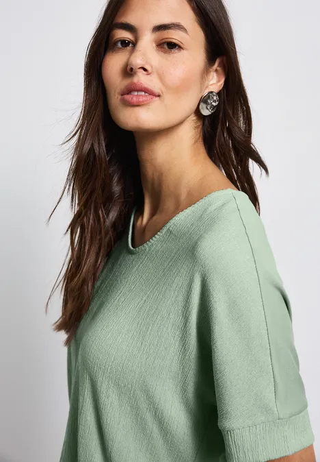 Strukturmix Shirt soft jade green
