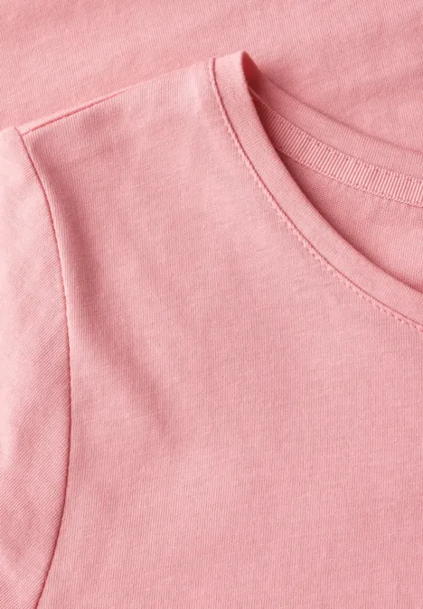 T-Shirt mit Folienwording blush peach