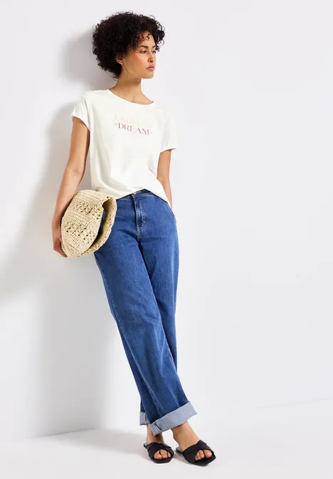 T-Shirt mit Wording off white
