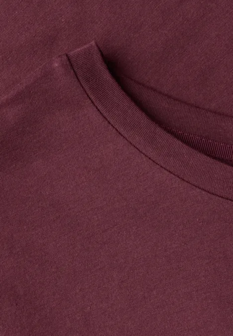 T-Shirt mit Wording dark cherry red