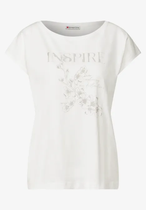 Shirt mit Print off white