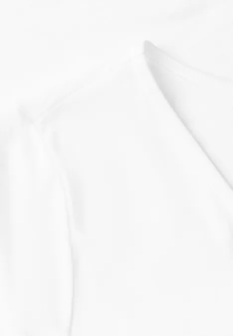 Basic T-Shirt in Unifarbe White