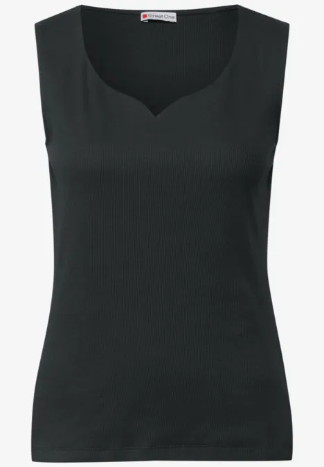 Top mit Herzausschnitt pine grove green