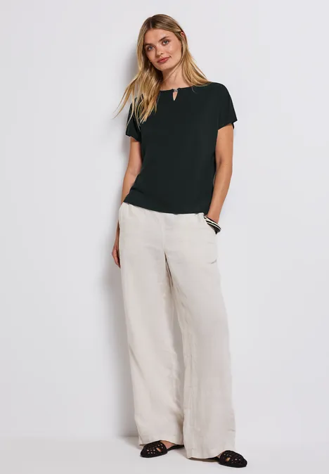 Shirt mit Cut-Out pine grove green