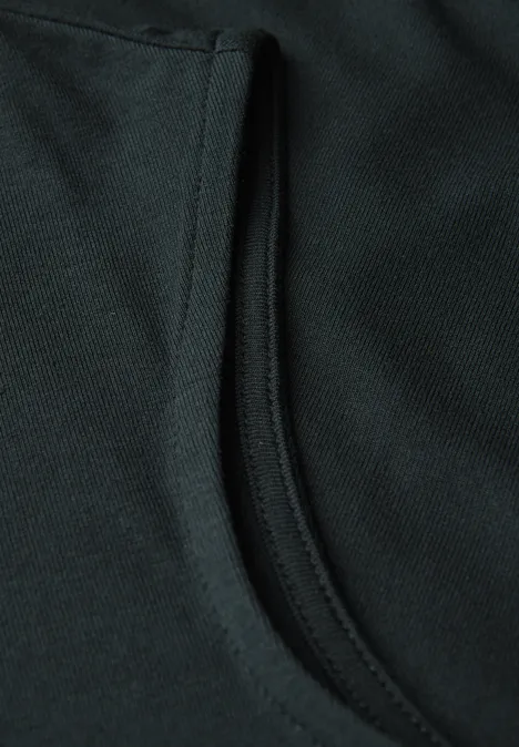 V-Neck Jersey-Shirt pine grove green