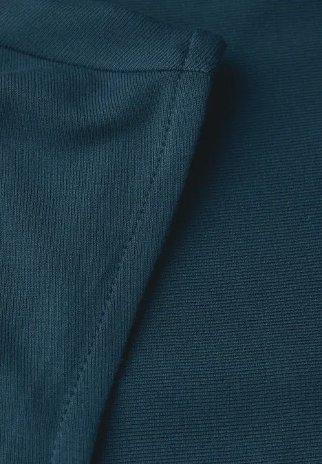 V-Neck Jersey-Shirt tide blue