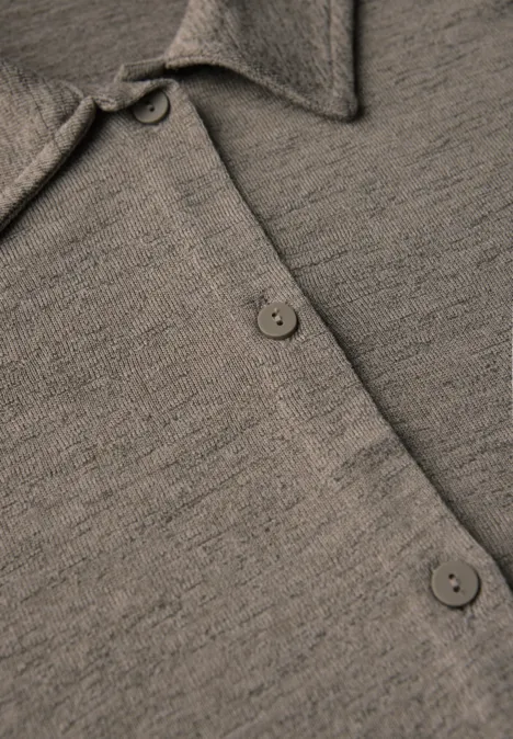 Leinen-Look Jacke dark tumbled beige