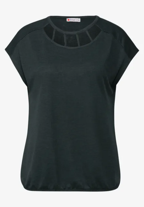 Leinen-Look Shirt pine grove green