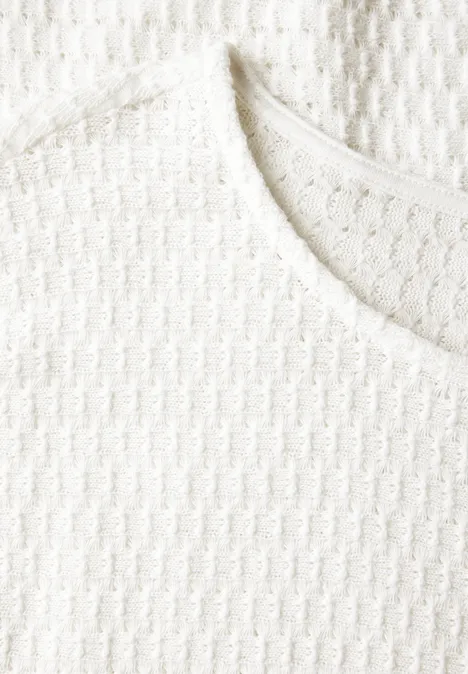 Strukturshirt off white