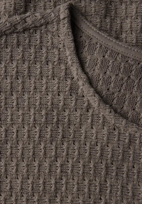 Strukturshirt dark tumbled beige