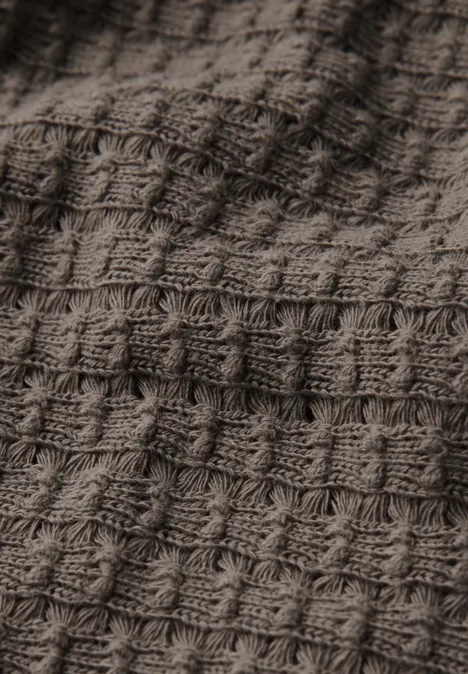 Strukturshirt dark tumbled beige