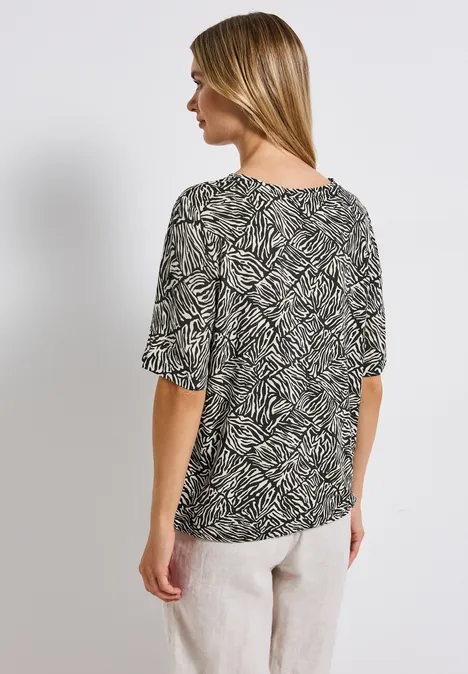 T-Shirt mit Tunnelzug pine grove green