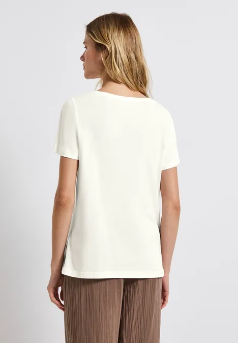 T-Shirt mit Wording Print off white