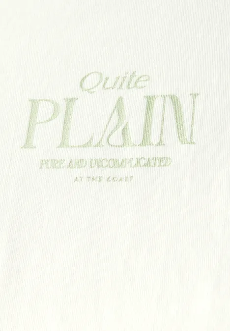 Basic Shirt mit Wording off white