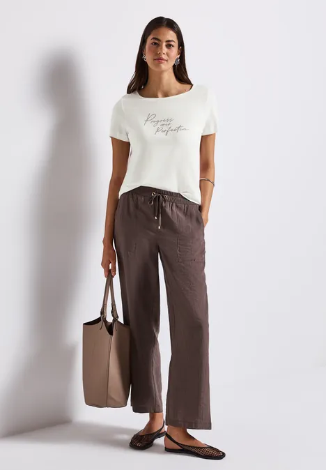 T-Shirt mit Print off white
